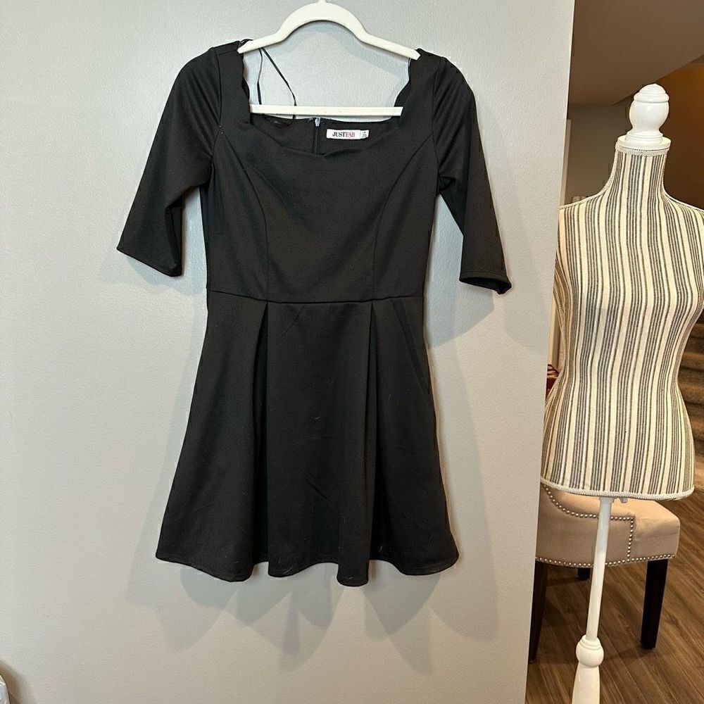 Just Fab Black Dress Medium